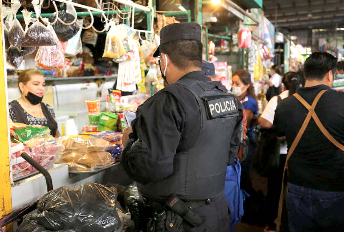 PNC y Defensoría en mercados Secretaría de Comunicaciones