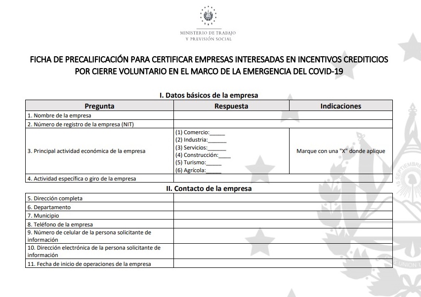 Ministerio de Trabajo crédito