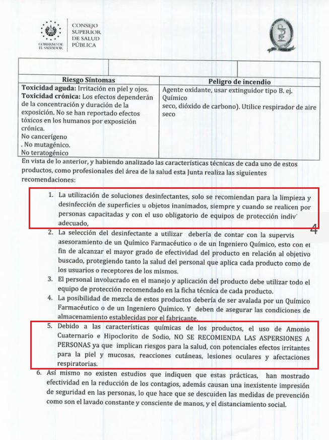 Documento del CSSP 3
