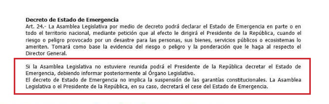 Artículo 24 de la Ley de Protección Civil