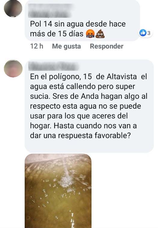 Falta de agua en Alta Vvista 2