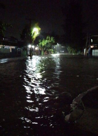 Santa Lucía inundado