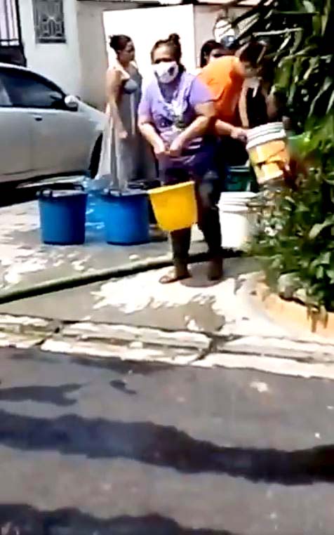 Sin agua en Santa tecla 5