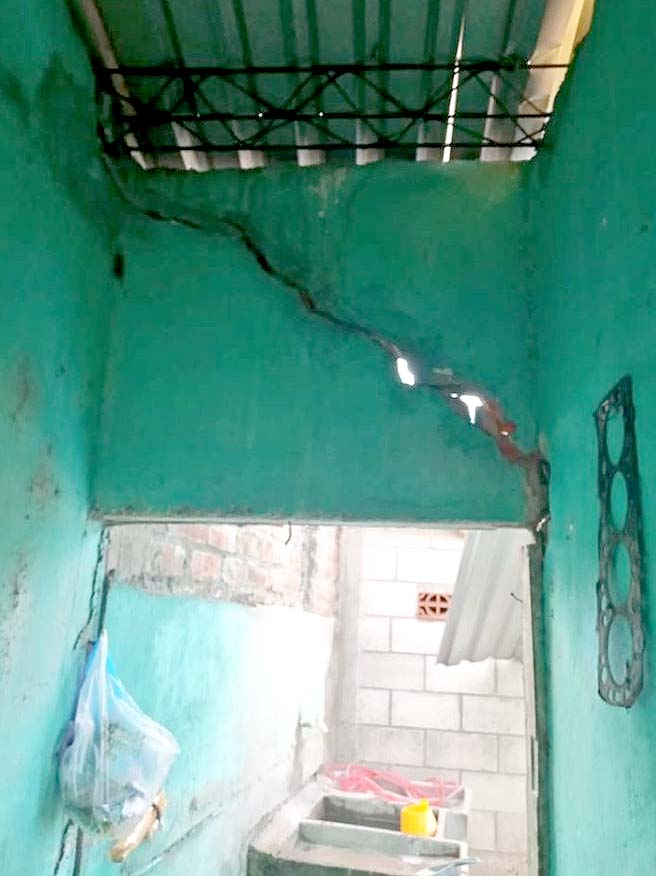 Explosión en venta de cilindros de gas en Ciudad Delgado Fotos cortesía Bomberos 3
