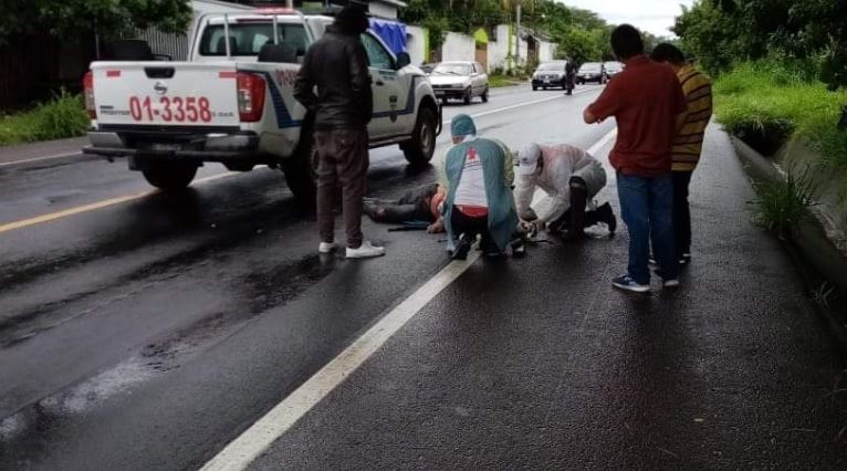 Motociclista arrollado en Apopa