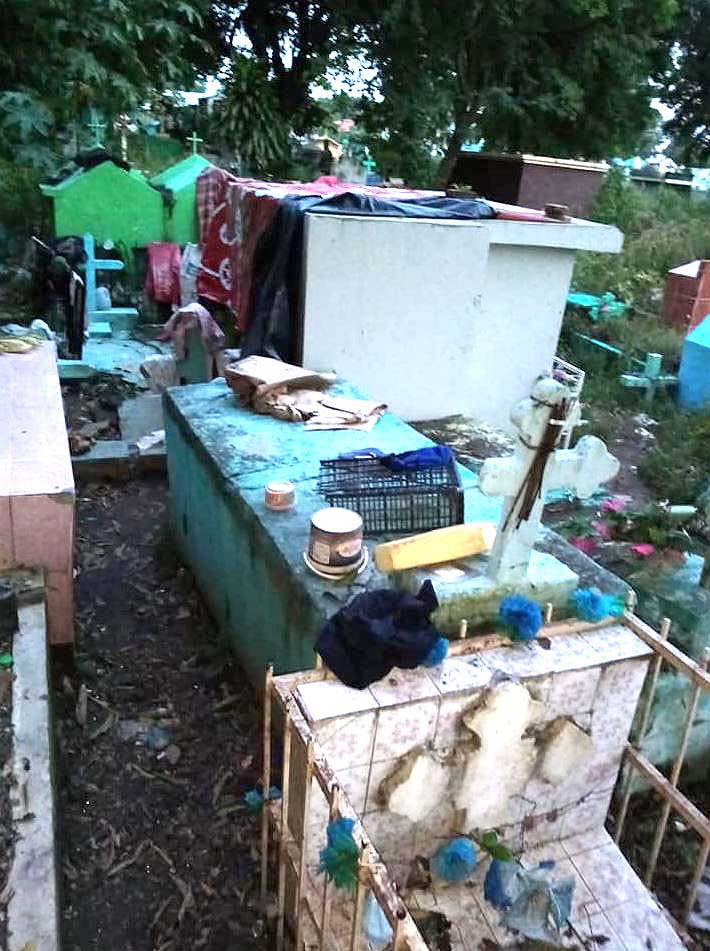 Historia de Don Vicente que hizo de un cementerio su hogar Foto tomada de Ángeles Urbanos 1