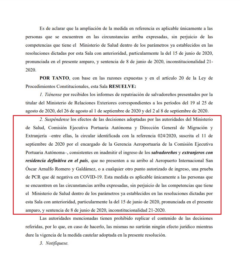 Sala suspende prueba de Covid en aeropuertos