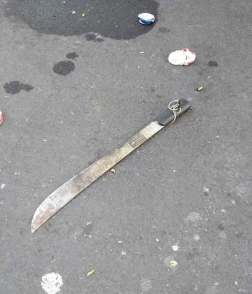 Machete utilizado por empleados
