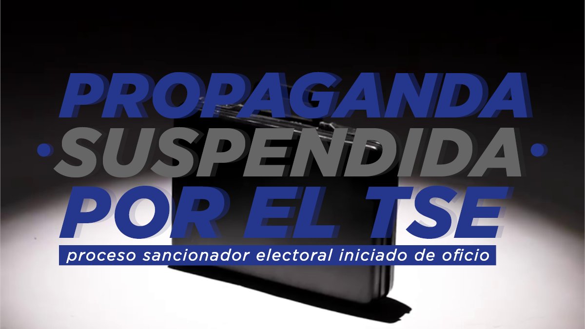 Propaganda suspendida TSE 2