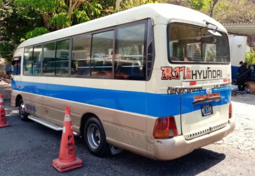 Microbús con ampollas