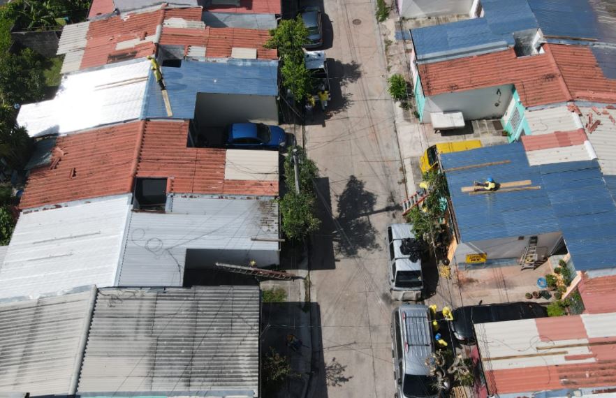 Techos dañados en Mejicanos