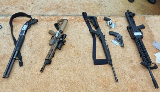 Armas incautadas a pandillero en Morazán