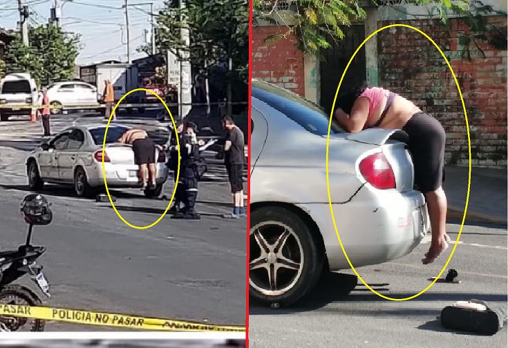 Mujer en baúl de vehículo