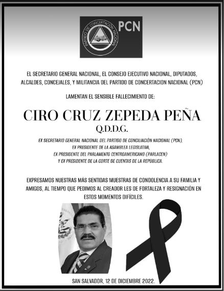 Esquela de Don Ciro