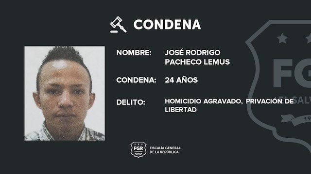 José Rodrigo Pacheco Lemus, pandillero condenado