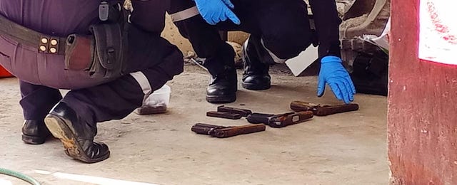 Armas decomisadas a Élmer Mauricio Escamilla Villanueva