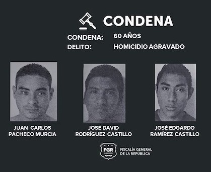Condenados MS-13 triple homicidio repartidores de bebida Distrito Italia 02-02-2011