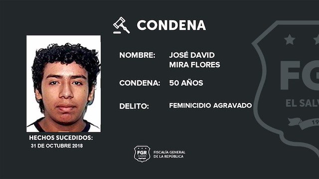 José David Mira Flores condenado a 50 an?os por matar a su madre