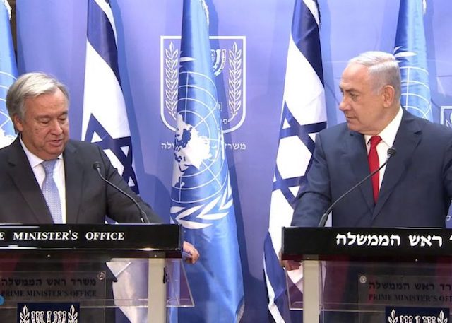 Netanyahu-Antonio-Guterres
