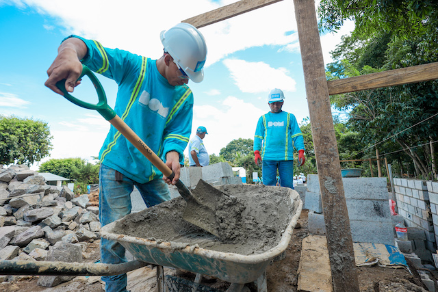 Avance de las obras de construcción del Centro Escolar cantón El Roble, Ahuachapán-1
