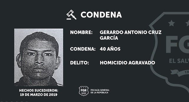 Gerardo Antonio Cruz García doble homicidio