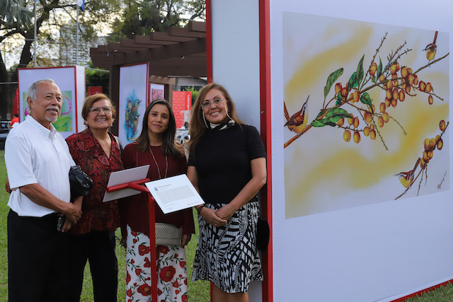 Inauguración de la Muestra de Arte Imagenes del Alma, parte del Certamen Volarte, el 29 de noviembre de 2023, en San Salvador, El Salvador, con la presencia del presidente Gerardo Simán.
Foto Banco Davivienda/ Salvador Meléndez