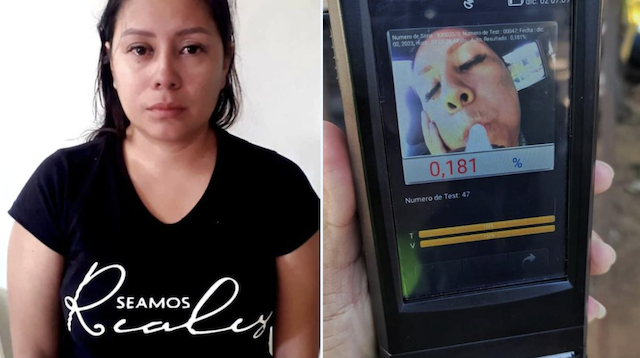Gabriela Gisela Henri?quez Navarro ebria colisionó con dos mujeres y con una niña homicidio no intencional conducción imprudente