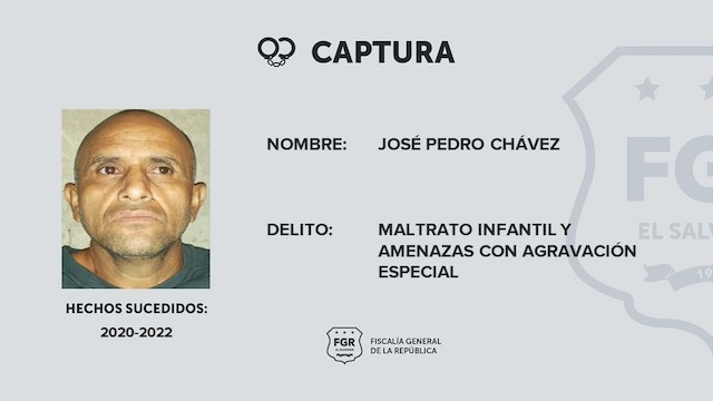 José Pedro Chávez, maltrato infantil amenazas de muerte