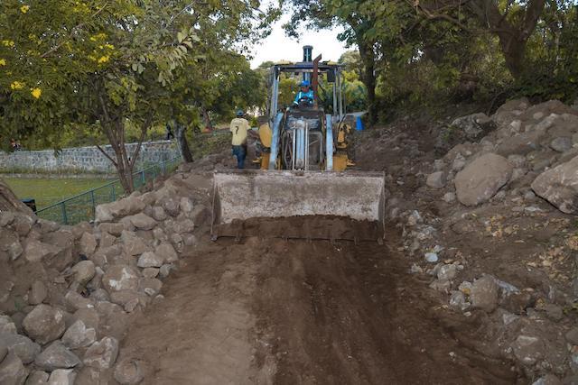 Renovación de callle en San Cayetano Istepeque, San Vicente-
