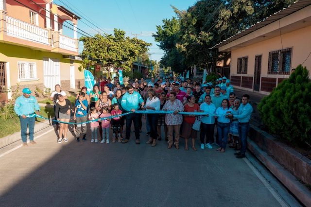 Entregan calles renovadas en Turin, Ahuachapan