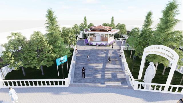 Inician renovación parque Monseñor Romero en Ciudad Barrios, San Miguel-