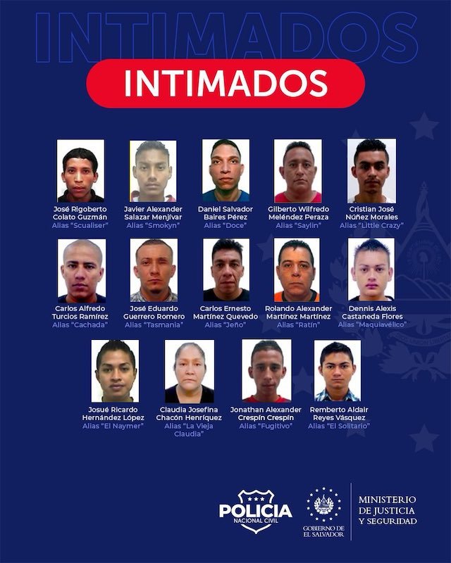 Mara Máquina intimados por homicidio y feminicidio