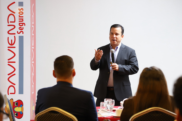 Desayuno con Canal de Agentes de Seguros con Banco Davivienda, el 1 de junio de 2023, en el Hotel Crowne Plaza en San Salvador, El Salvador.
Foto Banco Davivienda/Salvador Melendez