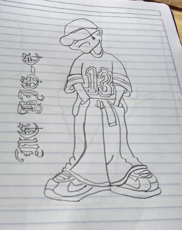 Dibujo pandillas estudiante centro escolar 17 años Soyapango detenido 2