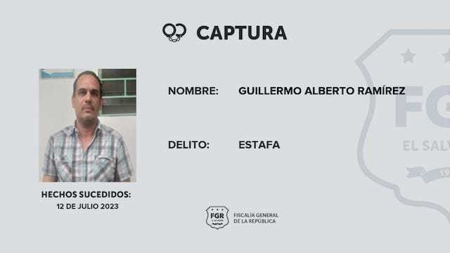 Guillermo Alberto Ramírez estafa