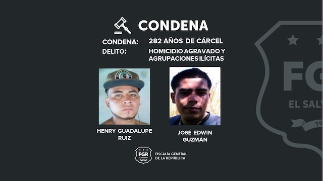 Henry Guadalupe Ruiz y José Edwin Guzmán MS-13 condenados