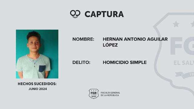 Hernán Antonio Aguilar López homicidio simple