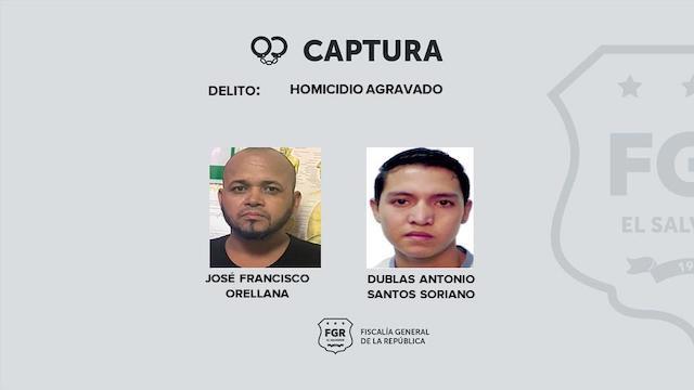 José Francisco Orellana y Dublas Soriano homicidio acusados