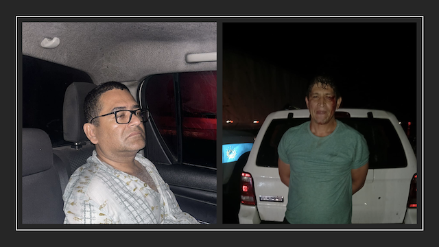 César Edgardo Vásquez y Romero Vargas Riveras agentes PNC detenidos por tráfico de drogas 1 jpeg