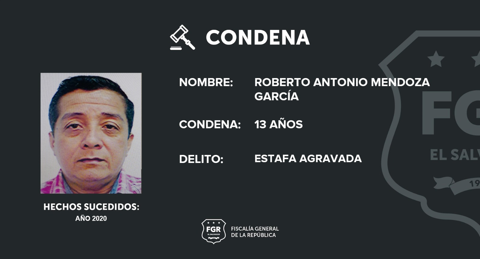 Roberto Antonio Mendoza García estafa agravada visas