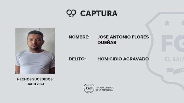 José Antonio Flores Dueñas homicidio agravado