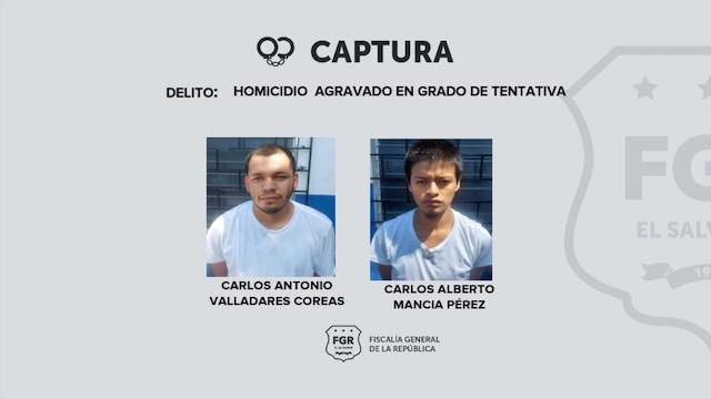 Carlos Valladares y Carlos Mancía intento de homicidio PNC