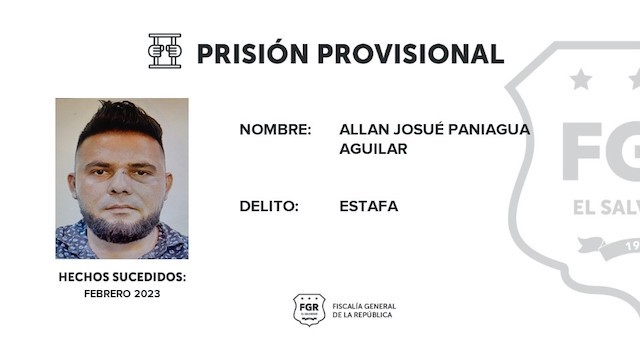 Allan Josué Aguilar Paniagua estafa