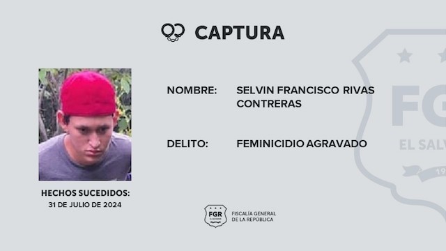 Selvin Francisco Rivas Contreras homicidio agravado