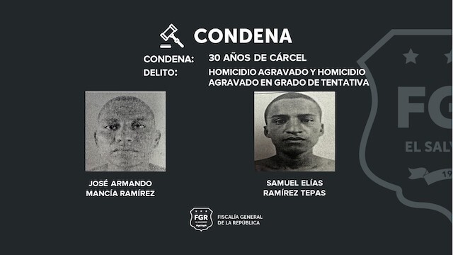 Pandilleros 18 condenados homicidio 2019 Junquillo Coatepeque Santa Ana