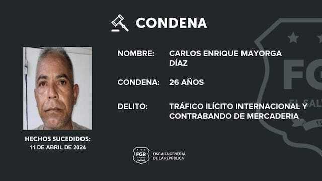 Carlos Enrique Mayorga Díaz, tráfico ilícito internacional y contrabando de mercadería
