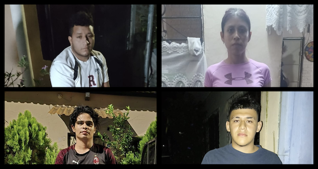Eduardo Miguel Henríquez Pérez, Williams Gabriel Álvarez Sánchez, Rodolfo Ernesto Sánchez Orellana, Candelaria Saraí Cartagena Cruz, hurtadores de motocicletas