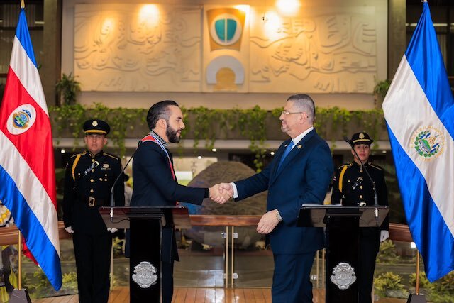 Nayib Bukele Rodrigo Chaves en Costa Rica