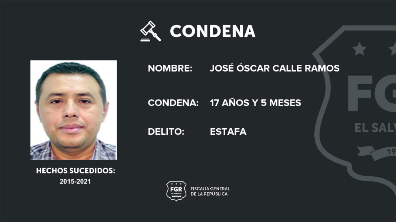 José Óscar Calles Ramos, abogado, condenado, estafa, 17 años y 5 meses