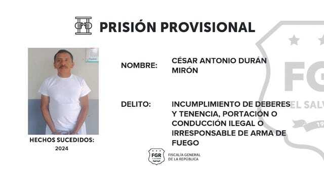 César Antonio Durán Mirón CAM Nuevo Cuscatlán